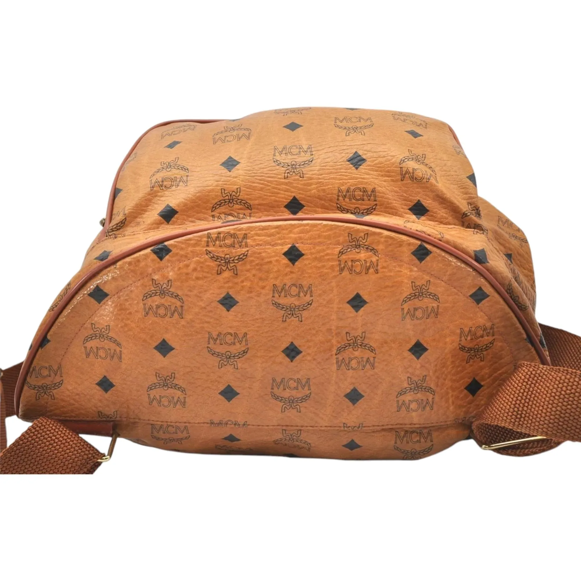 768312AV (V4) MCM Backpack Bag Visetos Brown PVC