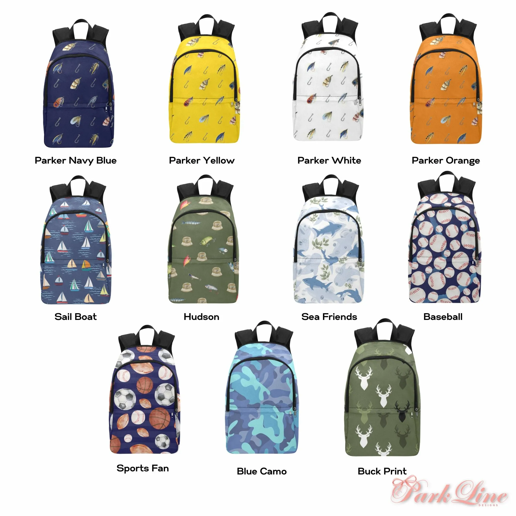 Blue Camo Fabric Backpack - Durable, Lightweight & Stylish for Him