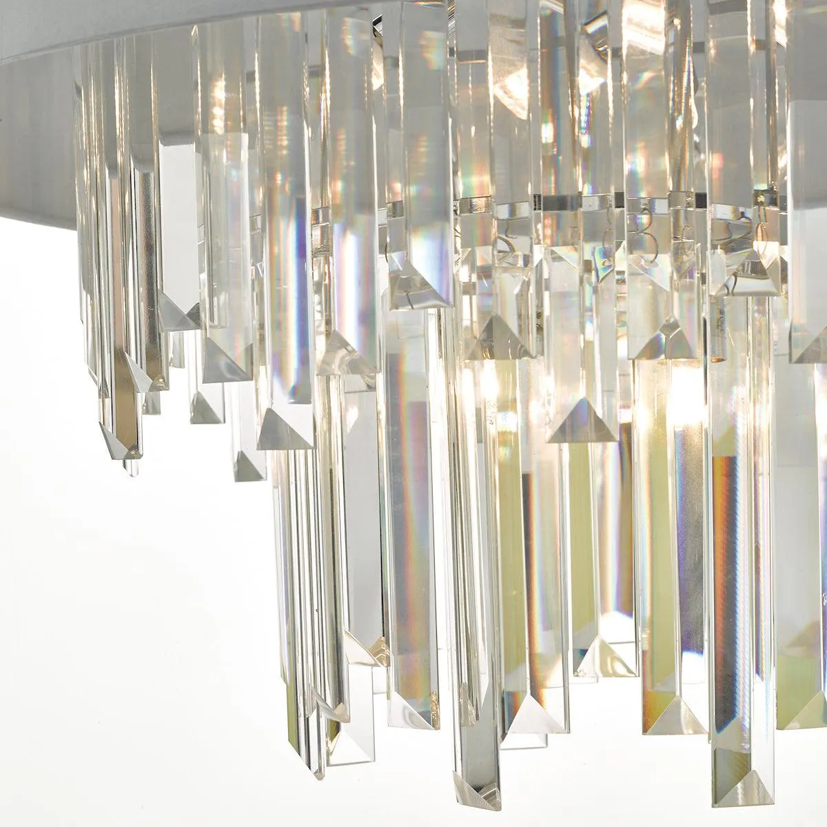 Halle 6lt Pendant Grey & Crystal Cw Shade-HAL0639