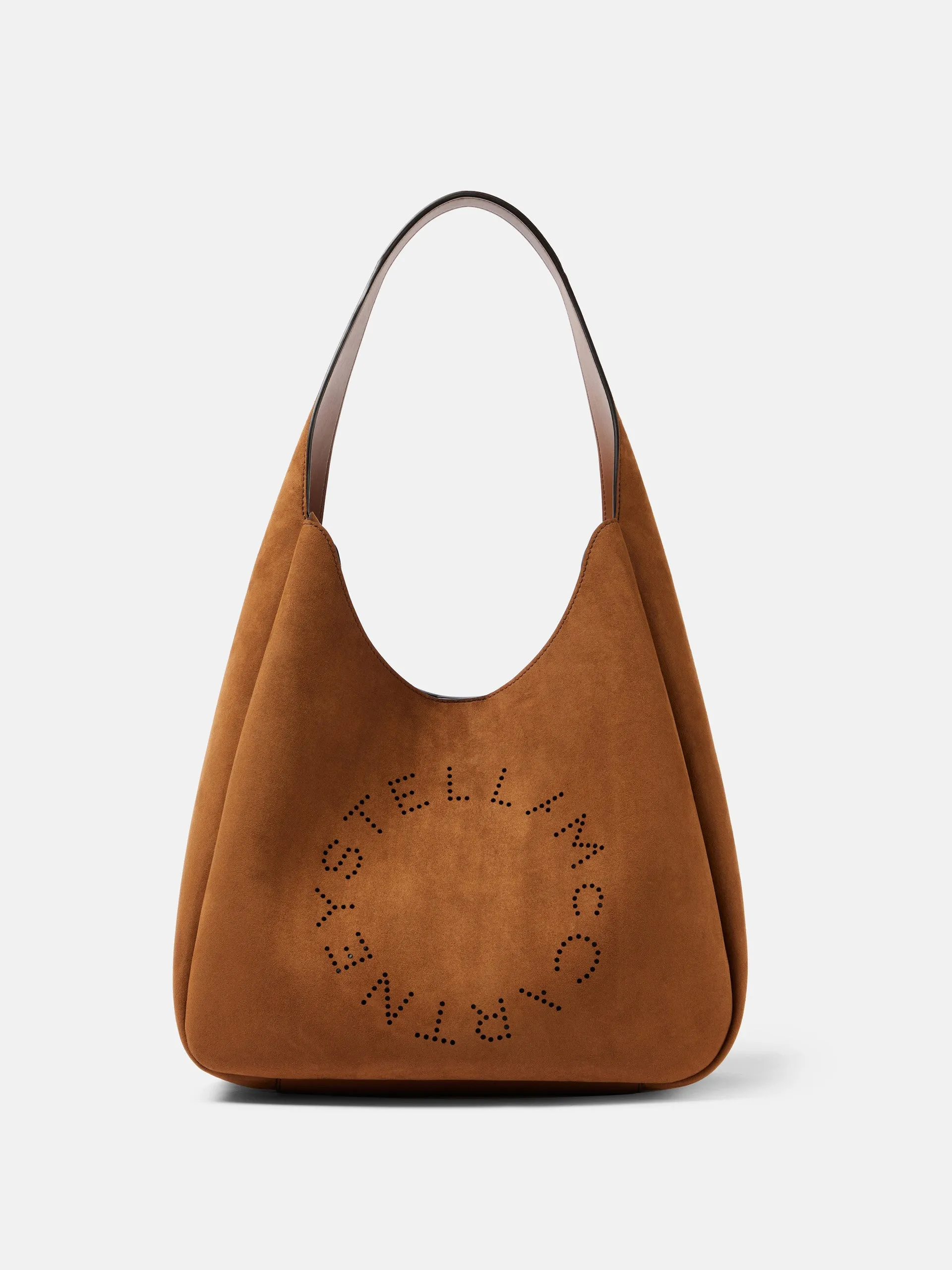 Logo Large faux suede tote bag