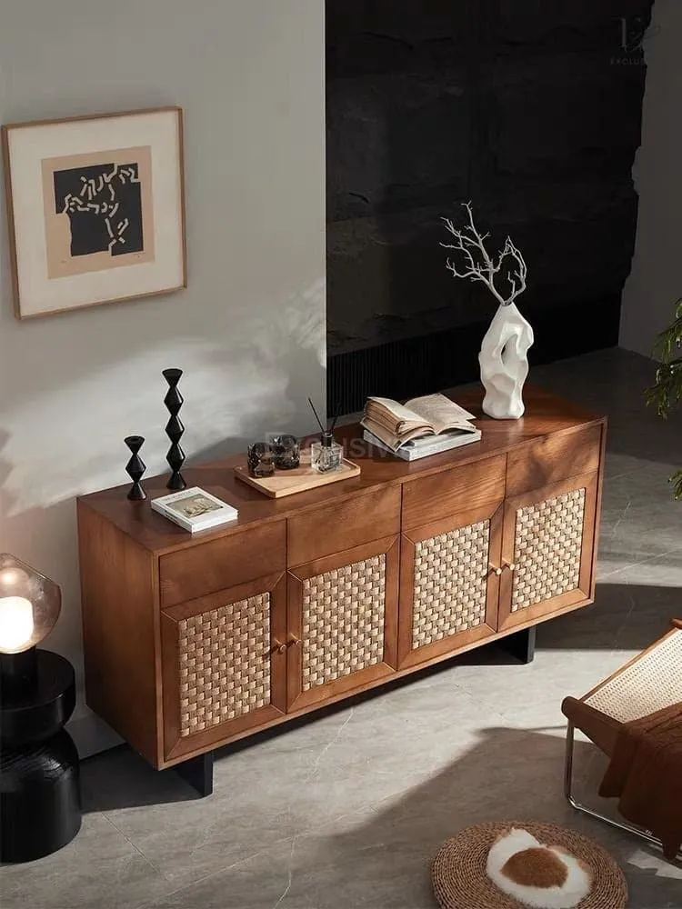 MONX Rattan Cabinet Sideboard