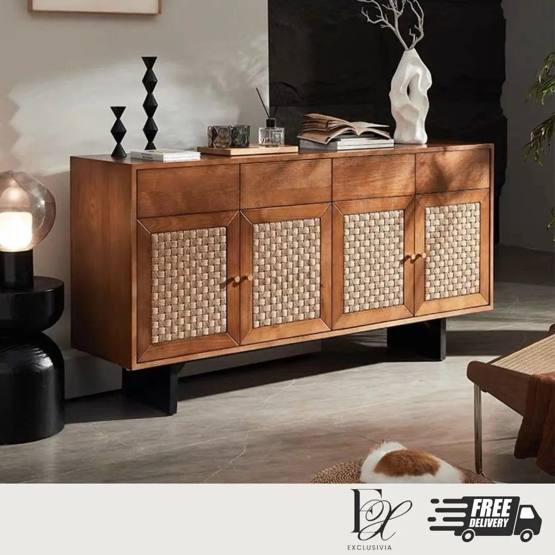 MONX Rattan Cabinet Sideboard