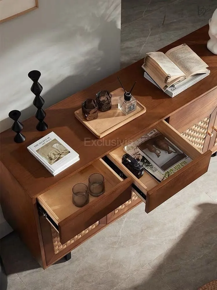 MONX Rattan Cabinet Sideboard