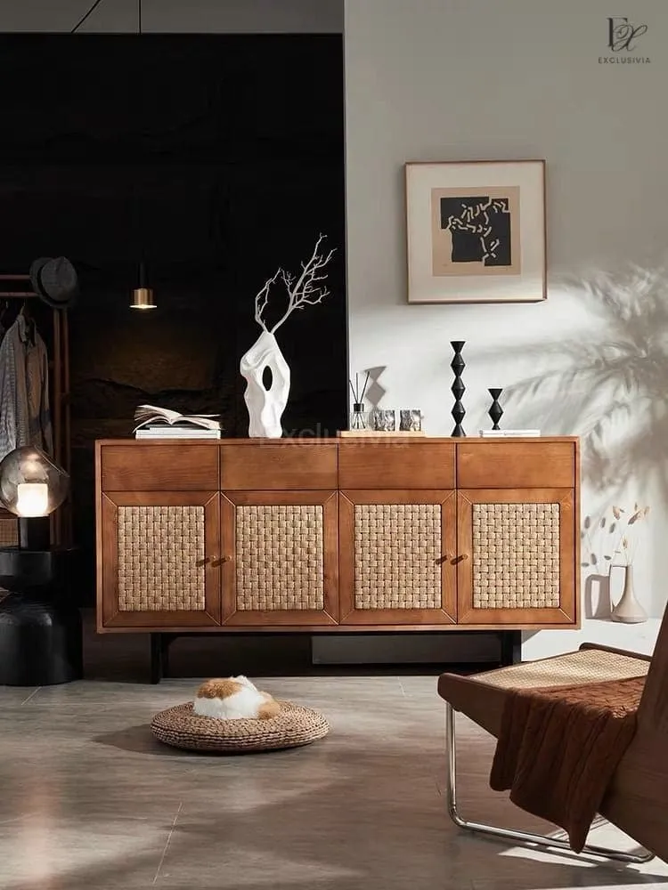 MONX Rattan Cabinet Sideboard