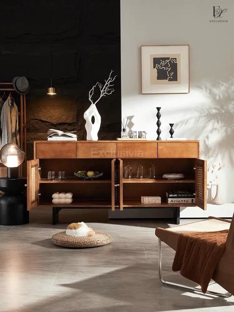 MONX Rattan Cabinet Sideboard