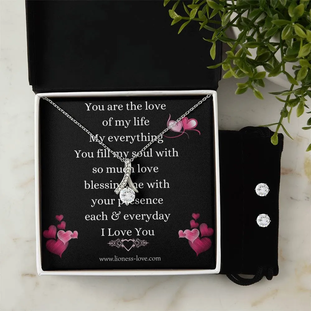 Necklace and Cubic Zirconia Alluring Gift Set for the love in your life.
