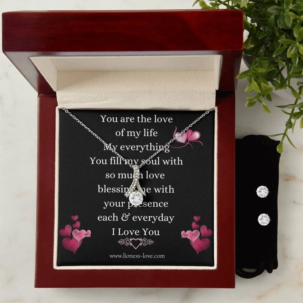 Necklace and Cubic Zirconia Alluring Gift Set for the love in your life.