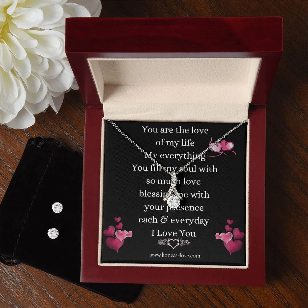 Necklace and Cubic Zirconia Alluring Gift Set for the love in your life.
