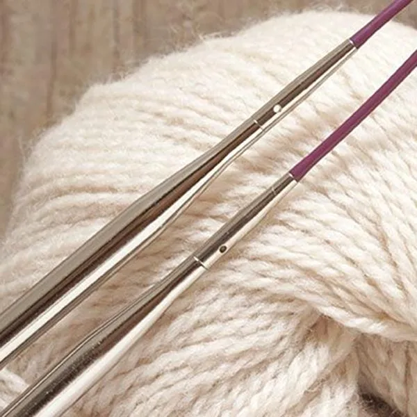 Nickel Plated Fixed Circular Needles, Knit Picks 16" & 24"