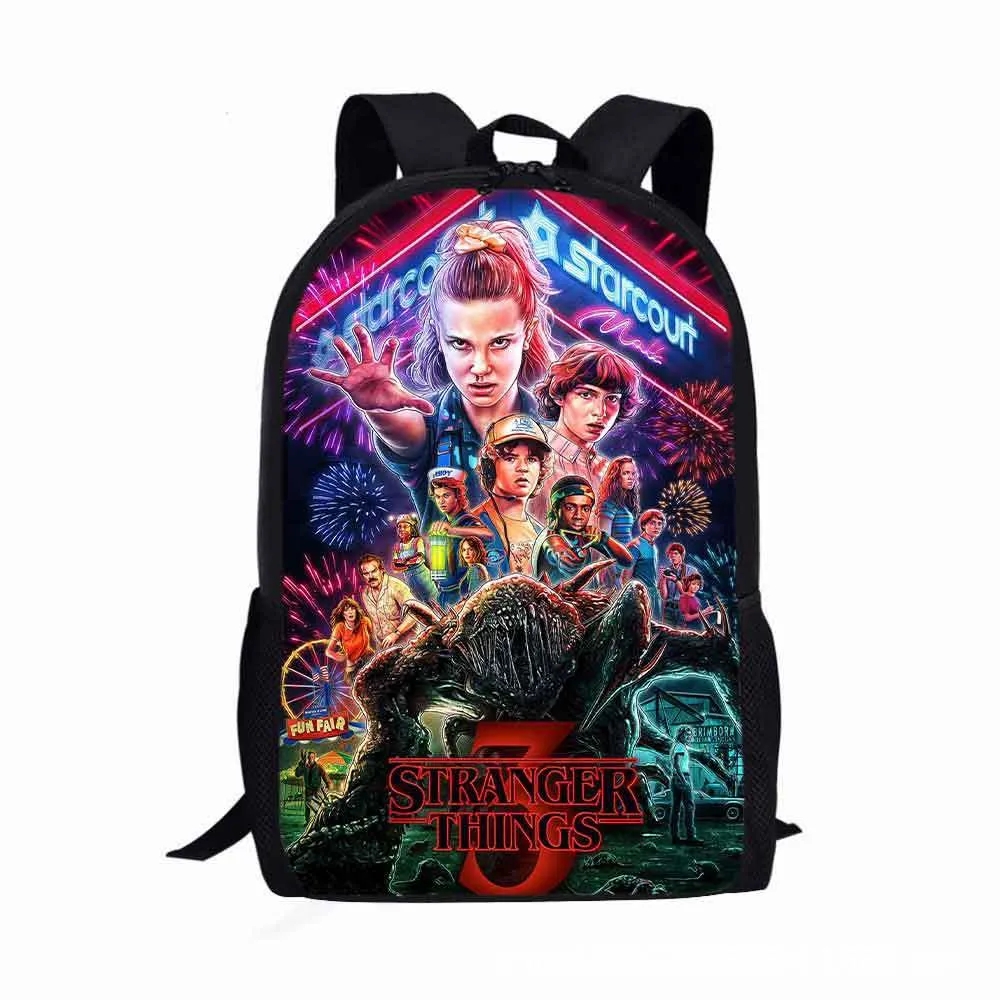 Stranger Things Backpack Primary School Student Schoolbag Boy Schoolbag Kindergarten Backpack