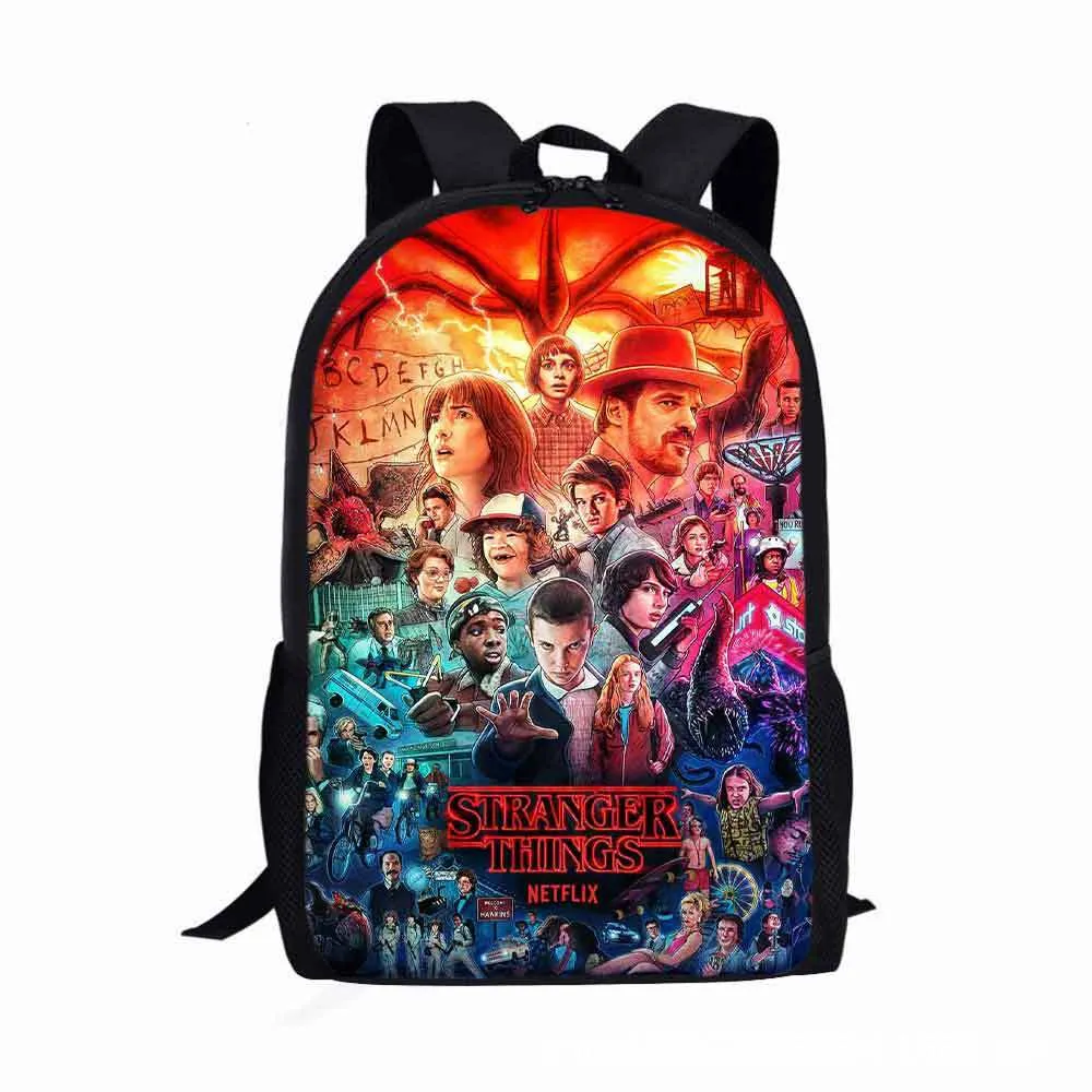 Stranger Things Backpack Primary School Student Schoolbag Boy Schoolbag Kindergarten Backpack