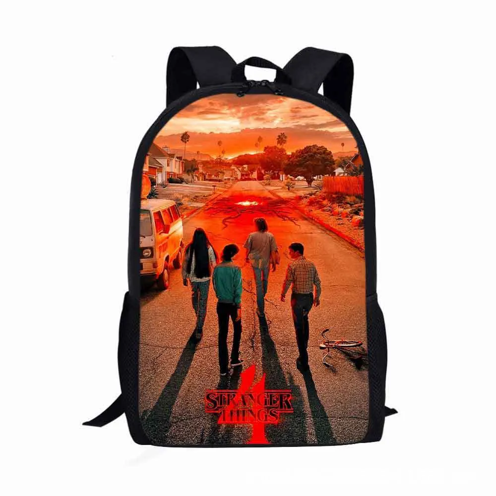 Stranger Things Backpack Primary School Student Schoolbag Boy Schoolbag Kindergarten Backpack