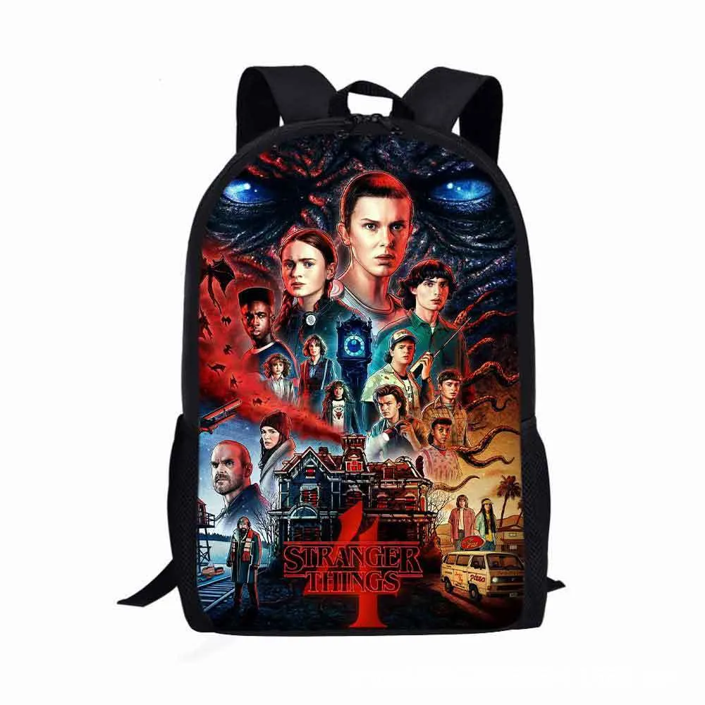 Stranger Things Backpack Primary School Student Schoolbag Boy Schoolbag Kindergarten Backpack